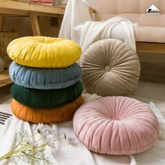 Gối Sofa Đệm Tròn Tựa Lưng Trang Trí Sofa Bí Ngô Tròn Nhung Sang Trọng