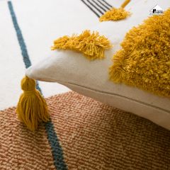 Vỏ Gối Tựa Lưng Sofa Nordic Bohemian Tua Rua Họa Tiết Mèo