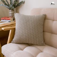 Vỏ Gối Tựa Lưng Sofa Bohemian Tua Rua Đan Len Phối Màu Wabi Sabi