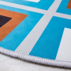 Thảm Tròn Thảm Trang Trí Nhung Nỉ Họa Tiết In Hình 3D PA9185