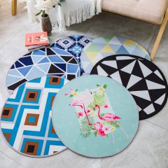 Thảm Tròn Thảm Trang Trí Nhung Nỉ Họa Tiết In Hình 3D PA9185