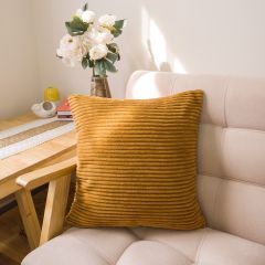 Vỏ Gối Tựa Lưng Nhung Sọc Sang Trọng