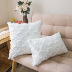 Gối Tựa Lưng Gối Sofa Đính Tua Rua Dệt Hoa Nổi Sang Trọng
