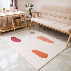 Thảm Trải Sàn Lông Cừu Mềm Trang Trí Phòng Khách Phong Cách Bắc Âu Tối Giản