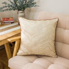 Vỏ Gối Tựa Lưng Dập Sợi Jacquard Họa Tiết Dệt Nổi Châu Âu