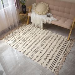 Thảm Trải Sàn Canvas Trang Trí Phòng Ngủ Chân Ghế Phòng Khách Họa Tiết Hiện Đại