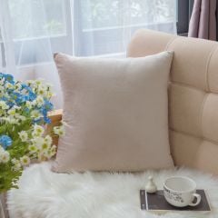 Vỏ Gối Tựa Lưng Sofa Nhung Trơn Màu Sắc Hiện Đại