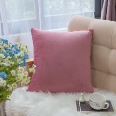 Vỏ Gối Tựa Lưng Sofa Nhung Trơn Màu Sắc Hiện Đại