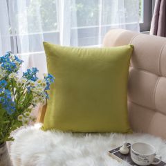 Vỏ Gối Tựa Lưng Sofa Nhung Trơn Màu Sắc Hiện Đại
