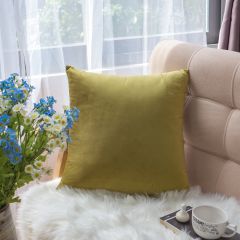 Vỏ Gối Tựa Lưng Sofa Nhung Trơn Màu Sắc Hiện Đại