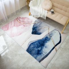 Thảm Nhung Nỉ Trải Sàn Họa Tiết Gân Sọc Nhẹ Tối Giản