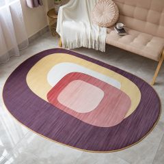 Thảm Nhung Trang Trí Hình Bầu Phong Cách Nội Thất Ý 3