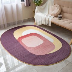 Thảm Nhung Trang Trí Hình Bầu Phong Cách Nội Thất Ý 3