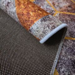 Thảm Nhung Nỉ Trải Sàn Trang Trí Phòng Khách Kim Cương Ánh Vàng