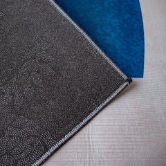 Thảm Nhung Nỉ Trải Sàn Họa Tiết Bắc Âu Retro Hình Học nâu - Vuông Tròn Nâu