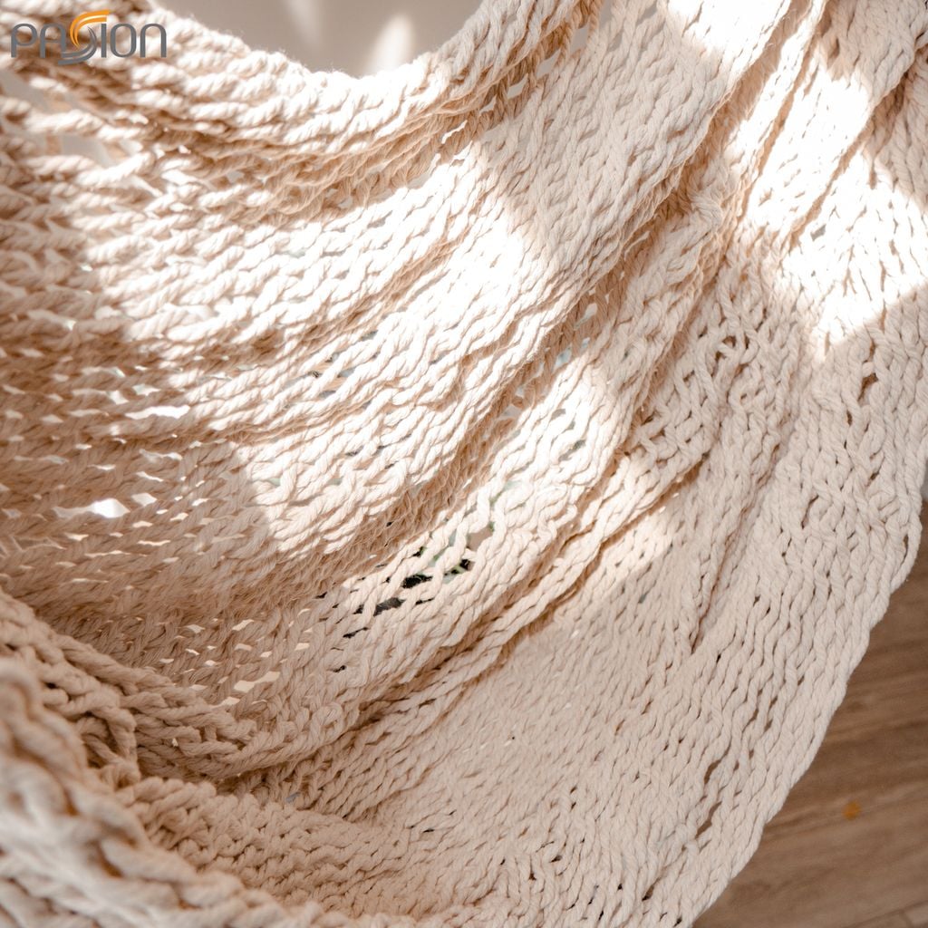 Ghế Võng Xích Đu Đan Lưới Dệt Sợi