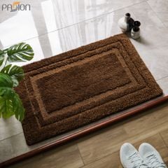 Thảm Lau Chân Cotton Len Sợi Ngắn Siêu Thấm Dày Viền Ra Vào Cửa Nhà Tắm