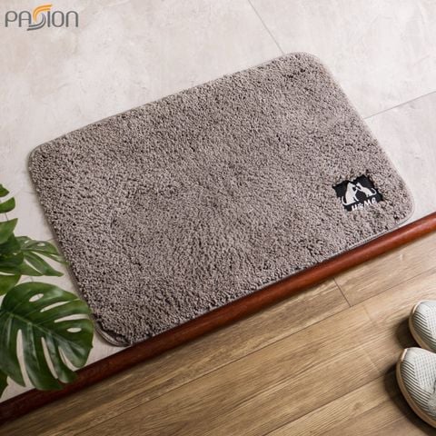 Thảm Lau Chân Chống Thấm Trơn Màu Đế Chống Trượt