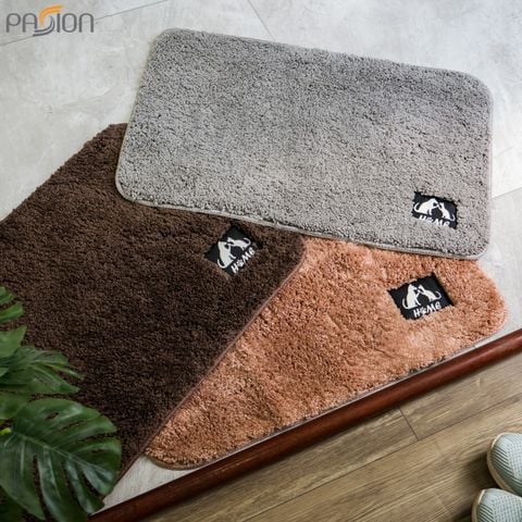 Thảm Lau Chân Chống Thấm Trơn Màu Đế Chống Trượt