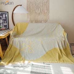 Chăn Phủ Sofa Nhung Chenille Jacquard Trang Trí Bảo Vệ Ghế Sofa
