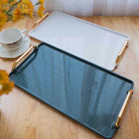 Khay Nhựa Chữ Nhật Bắc Âu Sang Trọng Khay Làm Đẹp