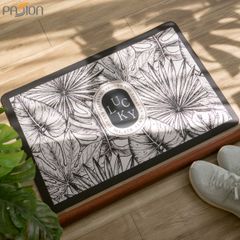 Thảm Lau Chân Diatom Đế Da Chống Trượt Phong Cách Retro