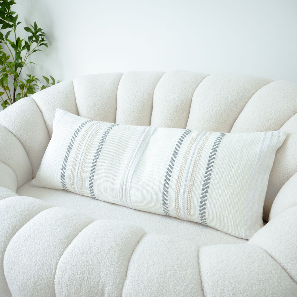 Vỏ Gối Đệm Tựa Lưng Dài 35x90cm Vải Bông Sợi Dệt Cao Cấp