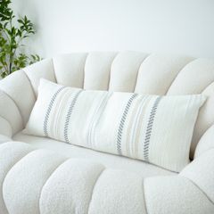 Vỏ Gối Đệm Tựa Lưng Dài 35x90cm Vải Bông Sợi Dệt Cao Cấp