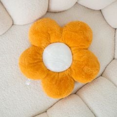 Gối Tựa Lưng Gối Đệm Hoa Cúc Lông Thỏ Mềm Mại