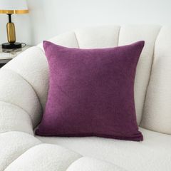 Vỏ Gối Tựa Lưng Bố Dệt Sợi Chenille Trơn Màu Gối Mềm Dày Dặn