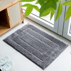 Thảm Lau Chân Siêu Thấm Họa Tiết Trơn Dập Chữ Nhật
