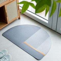 Thảm Bán Nguyệt Trang Trí Cửa Ra Vào Da Lộn Thấm Hút Nhanh Thảm Nhà Tắm