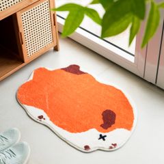 Thảm Lau Chân Hình Thú Lười Sợi Len Siêu Thấm Cute