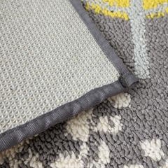 Thảm Sàn Cửa Ra Vào Sợi Ngắn Phong Cách Châu Âu Hình Lá Cây Chống Mài Mòn Cửa Ra Vào