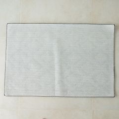 Thảm Lau Chân Siêu Thấm Hút Bụi Để Ở Cửa Ra Vào Họa Tiết Hình Học Xám Đen