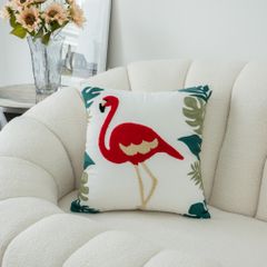 Gối Tựa Lưng Linen Cao Cấp Thêu Hoa Văn Dệt Nổi Tây Âu