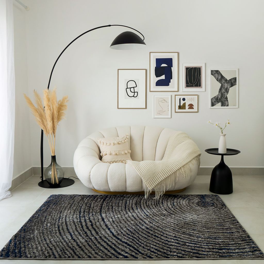 Thảm Thổ Nhĩ Kỳ Cao Cấp Trang Trí Họa Tiết Vòng Xoáy Tròn