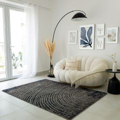 Thảm Thổ Nhĩ Kỳ Cao Cấp Trang Trí Họa Tiết Vòng Xoáy Tròn