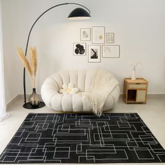 Thảm Nhung Nỉ Trải Sàn Phong Cách Scandivan Hiện Đại