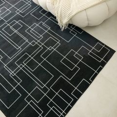 Thảm Nhung Nỉ Trải Sàn Phong Cách Scandivan Hiện Đại