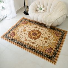 Thảm Nhung Nỉ Trang Trí Thảm Bali Nhung Họa Tiết Cổ Điển Sang Trọng