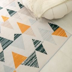 Thảm Trải Sàn Trang Trí Nhung Nỉ Hình Học Phong Cách Hiện Đại 1