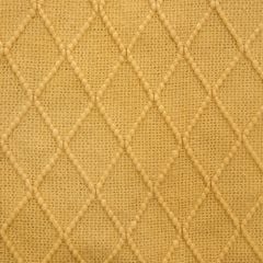 Chăn Thun Đan Len Phủ Ghế Sofa Trang Trí Giường Dệt Hình Thoi - Vàng