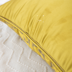 Vỏ Gối Tựa Lưng Dệt Gấm Kẻ Sọc Cao Cấp