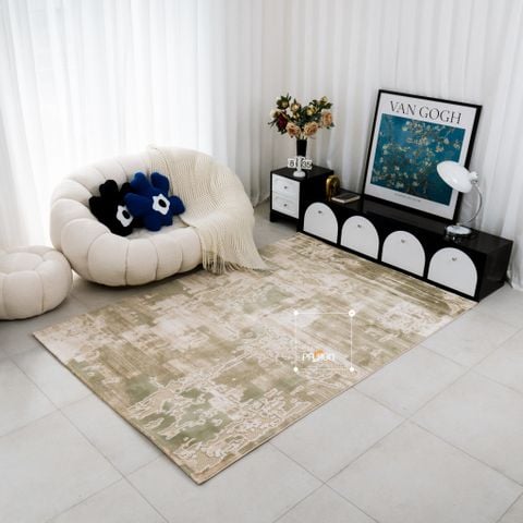 Thảm Lông Sợi Phối Lông Dệt Sợi Nổi Nora Dệt Loang