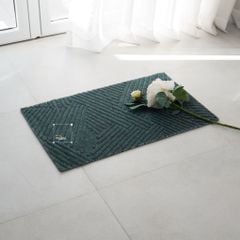 Thảm Sợi Nhựa PVC Đặt Ở Cửa Ra Vào Chống Bụi Bẩn Họa Tiết Hình Học