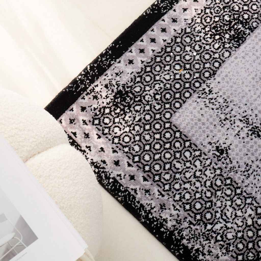 Thảm Lông Dài Sợi Dày Cao Cấp Dệt Điểm Họa Tiết Châu Âu