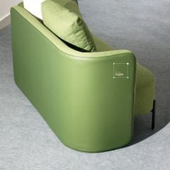 Ghế Armchair Phong Cách Châu Âu Tay Cầm Dệt Sợi Sọc Antibes Chair
