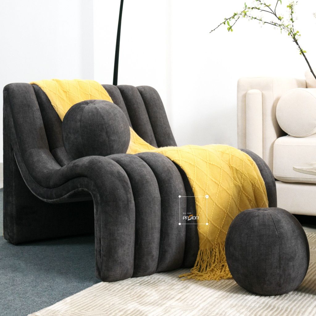 Ghế Armchair Gợn Sóng Tạo Dáng chữ S Độc Đáo