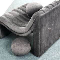 Ghế Armchair Gợn Sóng Tạo Dáng chữ S Độc Đáo